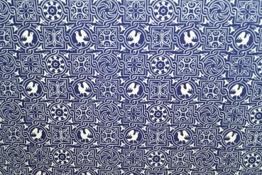 Collection folder A4 Bertl, blue folder, white pigeons